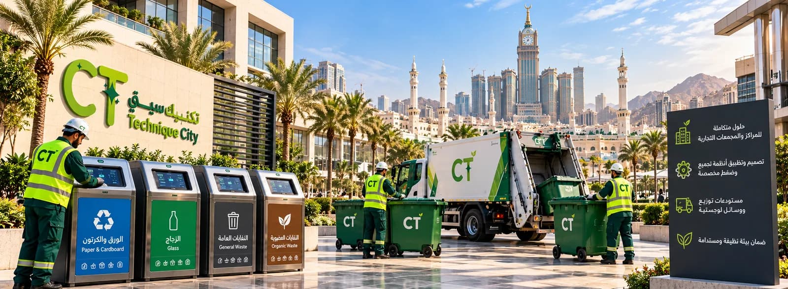 حاويات ومكابس المراكز والمجمعات التجارية