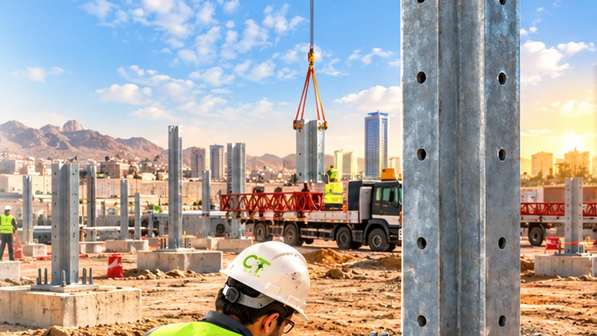 قواعد أعمدة الضغط العالي وأعمال البنية التحتية